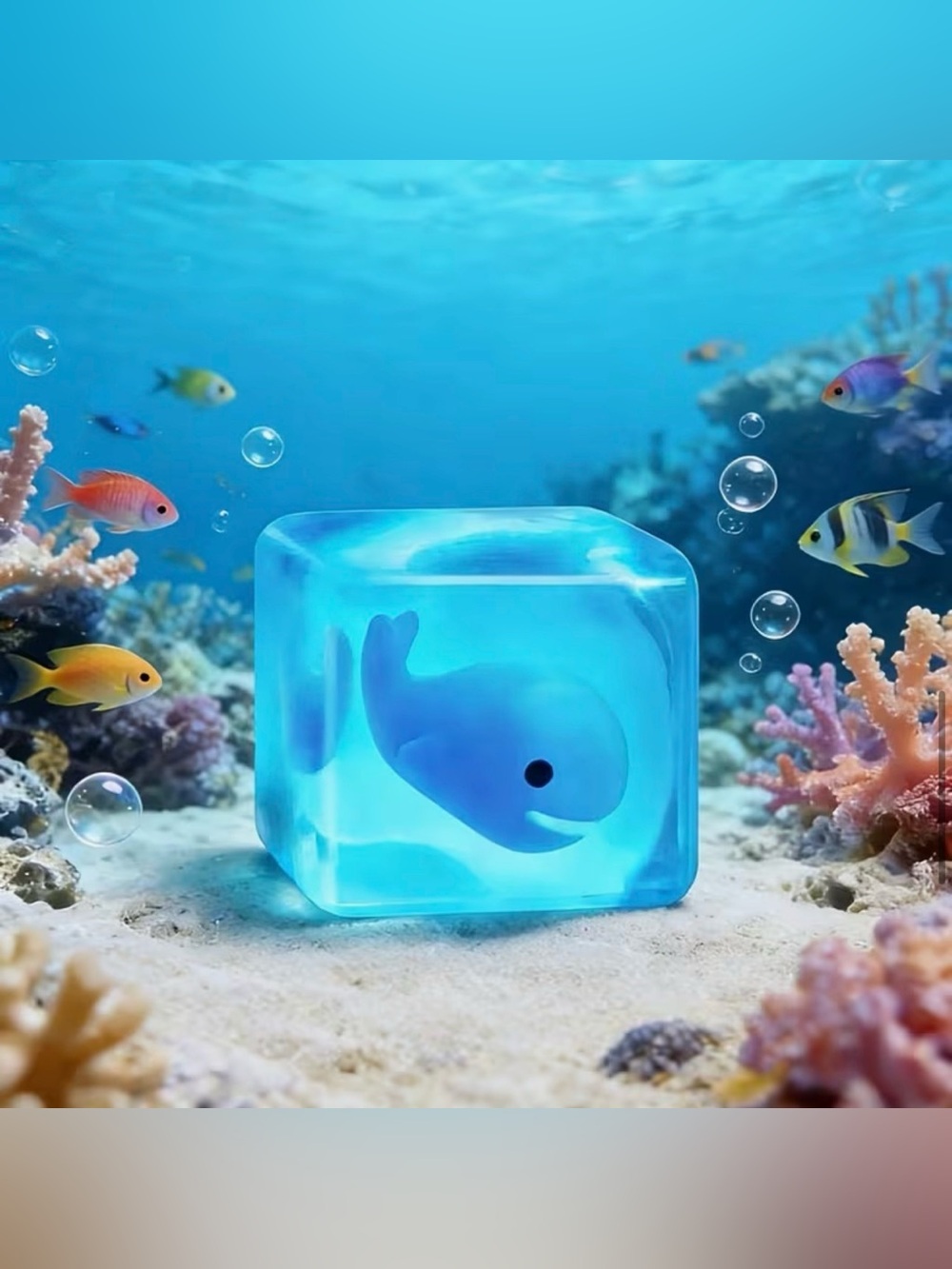 Glow in the Dark Squishy Stress Cube Fidget Toy NIP
